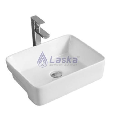 CHẬU RỬA LAVABO BÁN ÂM LASKA LKLB-02