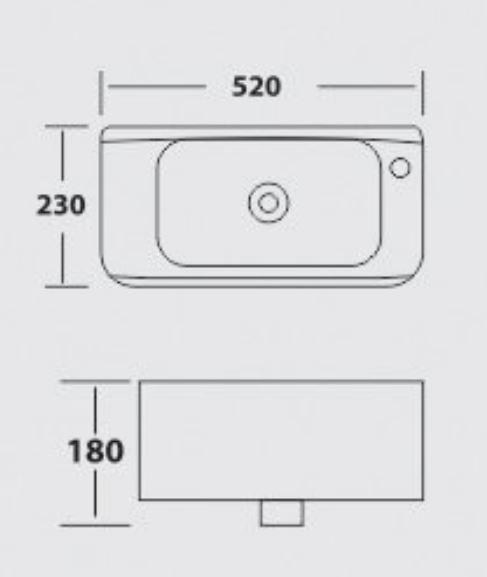 CHẬU RỬA LAVABO TREO ATTAX BW-01