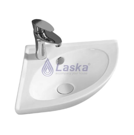 CHẬU RỬA LAVABO TREO GÓC LASKA LKLB-08