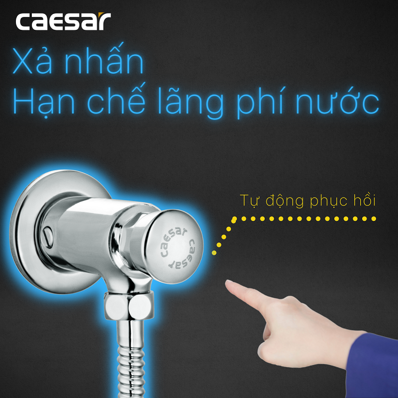 XẢ TIỂU NHẤN TAY CAESAR BF410