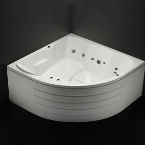 BỒN TẮM ĐÔI GÓC MASSAGE CÓ CHÂN YẾM CAESAR MT6470