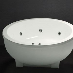 BỒN TẮM TRÒN MASSAGE CÓ CHÂN YẾM CAESAR MT6470