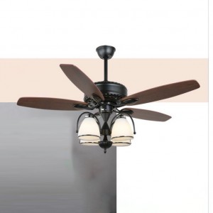 QUẠT ĐÈN TRANG TRÍ CÁNH GỖ ĐQ-6115