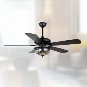 QUẠT ĐÈN TRANG TRÍ CÁNH GỖ ĐQ-6122