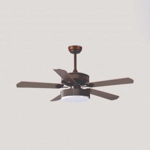 QUẠT ĐÈN TRANG TRÍ CÁNH GỖ ĐQ-6755