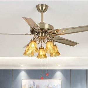 QUẠT ĐÈN TRANG TRÍ CÁNH SẮT VIFA-06